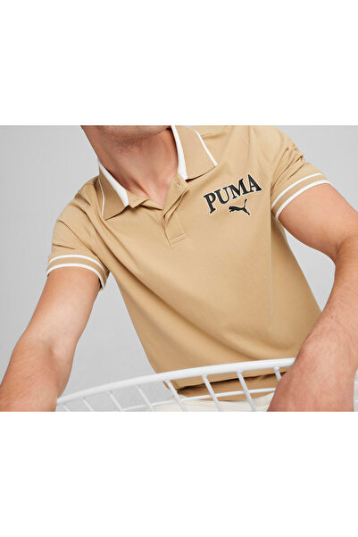 Puma Ανδρικό μπλουζάκι με λαιμόκοψη Puma Squad - Κρέμα 67948283