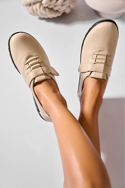 Joana Women's Casual Beige Shoes Made of Eco-Leather Alyssa