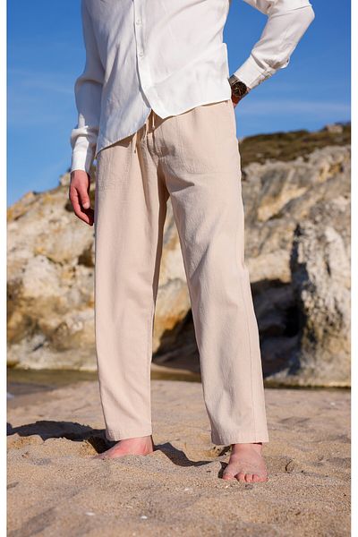 COMBİNE MİCHAİL PANTALONI DE IN BUMBAC CU POTRIVIRE RELAXATĂ