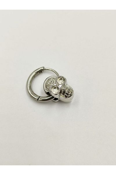 Sanalbolluk Skull Steel Earrings