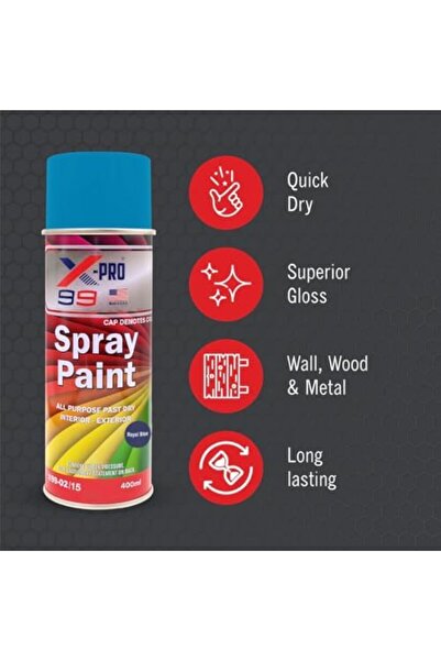 Generic All Purpose Spray Paint 450ml Fast Drying Multi-surface Gloss Finish For Interior And Exterior