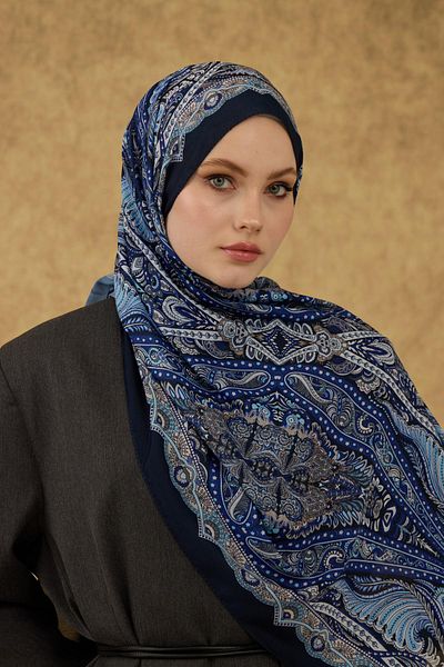 İpekhan İpekhan Μαλακό Σάλι Saks Blue 3052-12