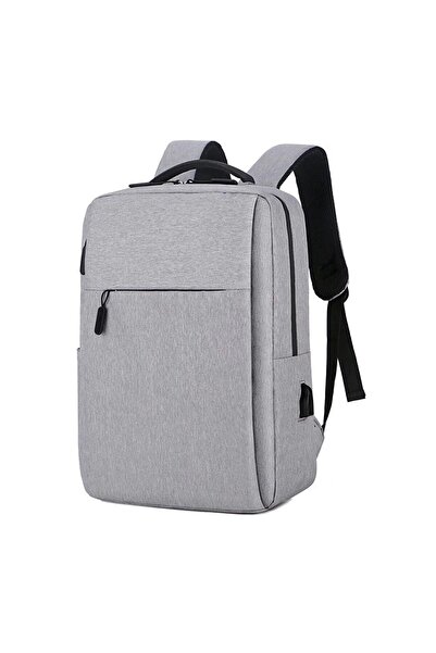 OEM Rucsac laptop Darklove 15.6" gri, USB, impermeabil, rezistent, portabil, elegant, 28x12x41 cm