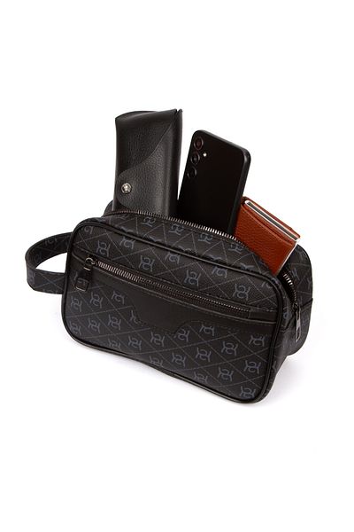 Newish حقيبة يد للرجال من Portfolio Clutch Shaved للعناية بالمستحضرات التجميلية وحقيبة يد يومية