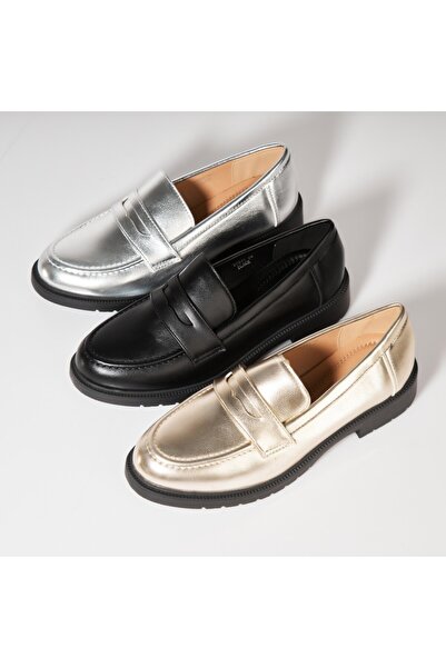 Joana Γυναικεία Casual Ασημένια Παπούτσια από Οικολογικό Λουστρίνι Nasiya