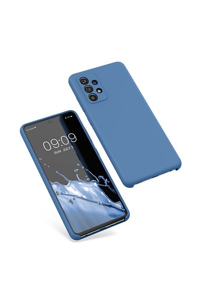 KWmobile Carcasă pentru Samsung Galaxy A52/Galaxy A52 5g/Galaxy A52s 5g, Silicon, Albastră, 54347.112