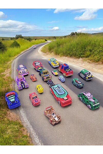 sharp&art Taş Boyama Okul-ev Çocuk Etkinliği, 14 Parça Xxl-xl-l Dev Arabalar ...