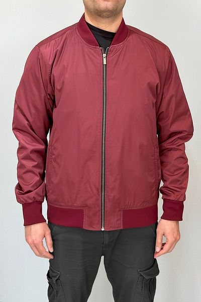 REMSA Men's College Collar Seasonal Single Top Jacket Reu-9127 Claret Red
