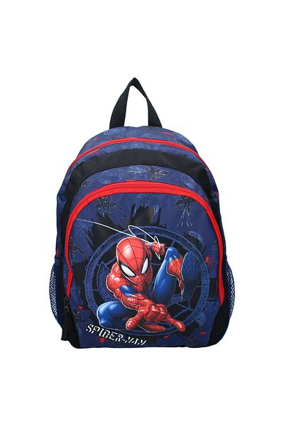 SPIDERMAN Children's backpack, 35x27x18 cm, two compartments, pockets, multicolor, Fight Against Wrong Spiderman