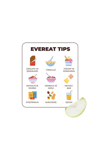 EverEat Freeze Dried Apple Grains - Healthy Snack, Produced by Freeze Dry Method