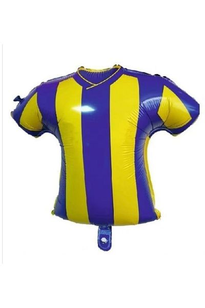 Deniz Party Store Yellow Navy Blue Fan Jersey Shaped Foil Balloon 1 Piece 45 cm