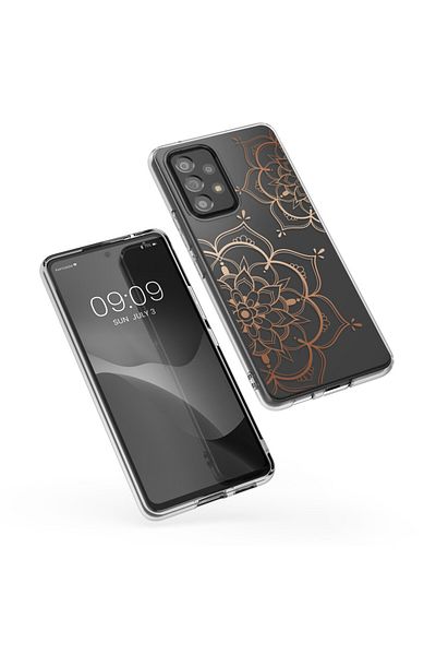 KWmobile Husă pentru Samsung Galaxy A53 5G, silicon, transparent/roz, 58800.02