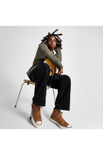 Converse Chuck 70 Unisex Kahverengi Deri Sneaker