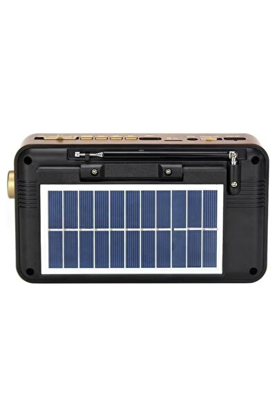 Denx Rechargeable Radio, AM FM Transistor with Best Sound, Solar/Battery Operated Radio DX2436