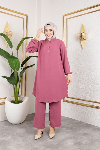 Nevayla Moda Aerobin Υφασμάτινο Σετ Διπλό - Dusty Rose / T0109