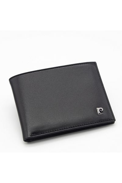 Pierre Cardin Black Analine Leather Credit Card Holder 075A55