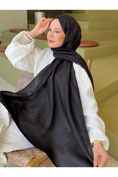 Mira İpek Shine Pattern Jacquard Shawl