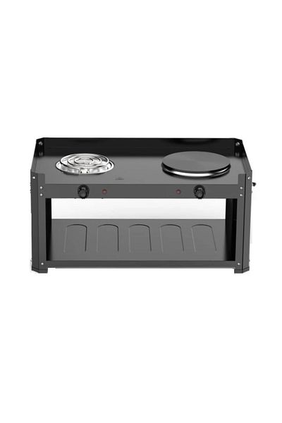 Kroos 2500W Electric Grill and Cooker with 2 Burners