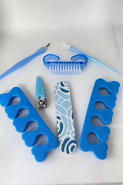 TakıDolabı مجموعة مانيكير باللون الأزرق