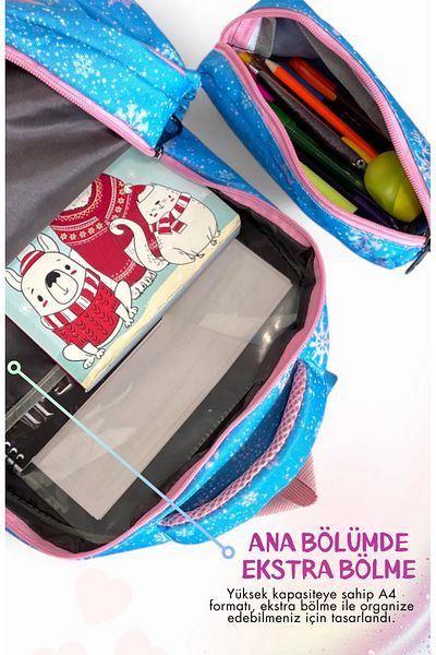 Bevitton Geantă pentru școală primară Set de 3 piese cu model Geantă pentru școală primară pentru bărbați