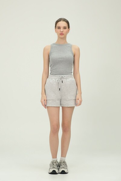 GIA - ART Halter izrez Rebrasto Siva sportistkinja