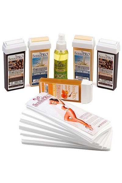 Senso Pro Kit epilare ceara αναλώσιμο 5 rezerve ceara+benzi+ulei