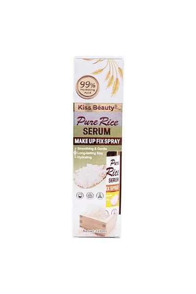 Kiss Beauty Sprej Fixare Machiaj, Cu Orez, Kiss Beauty, Pure Rice Serum, 120 ml
