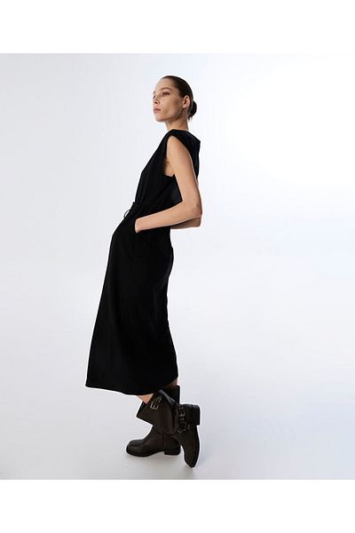 Twist Dress with Metal Accessories
