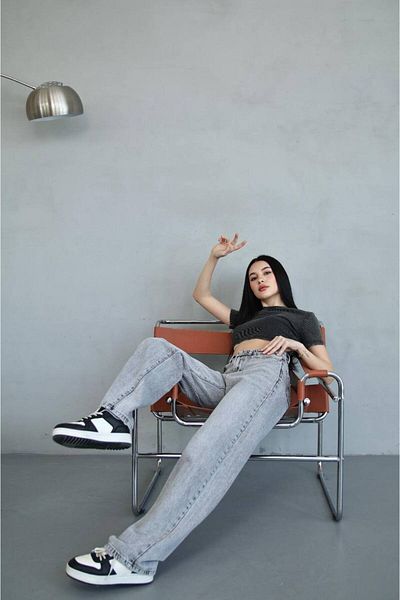 DENİKK Trend Unisex BAGGY Loose Cut JEAN DENIM Παντελόνι Palazzo