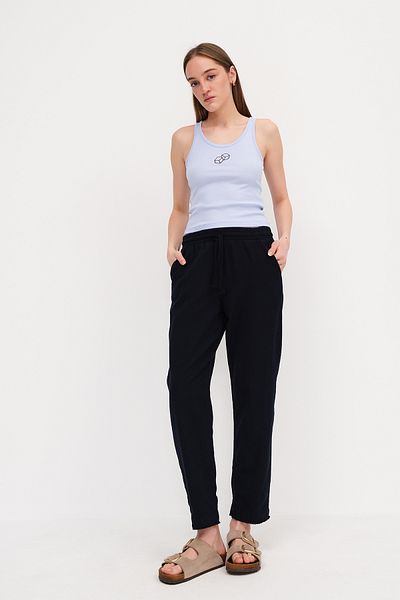 Addax Rope Tied Leg Detailed Trousers PN5134-PNI