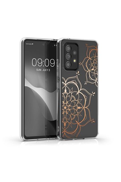 KWmobile Husă pentru Samsung Galaxy A53 5G, silicon, transparent/roz, 58800.02