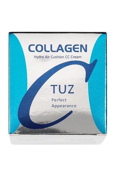 TUZ Crema CC Cream, TUZ, Collagen Hydro Air Cushion, 02 Natural, 15 g, cu aplikátor