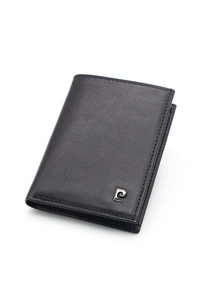 Pierre Cardin Black Analine Leather Credit Card Holder 032A55