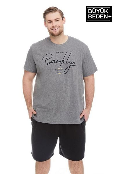 Superlife Ανδρικό μπλουζάκι με λαιμόκοψη με στάμπα Brooklyn Superlife SPR25BTS12