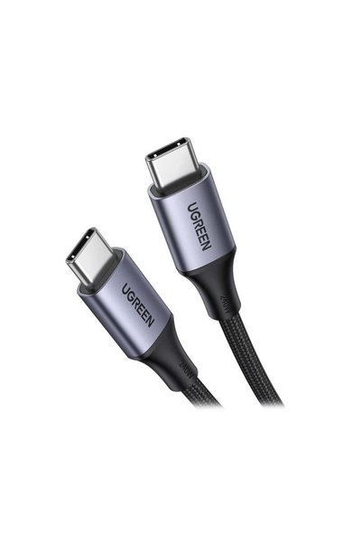 Ugreen USB-C 240W Örgülü Hızlı Şarj Kablosu, 1m - Siyah