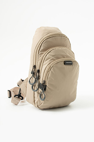 H&D COLLECTİON Unisex Parachute Fabric Αδιάβροχη τσάντα σώματος με 3 θήκες και λουράκι πλάτης