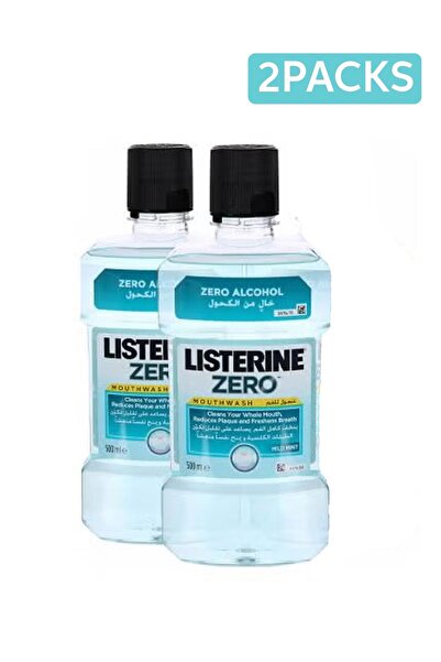 Listerine غسول الفم بنكهة النعناع المنعش، 500 مل × 2