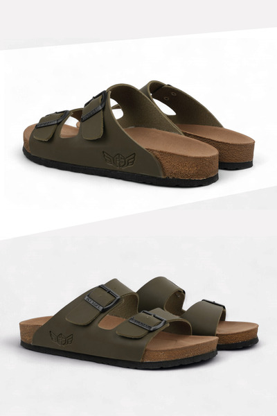 FLY SOFT Pisa Haki Анатомічна підошва Чоловічі капці (Comfort)