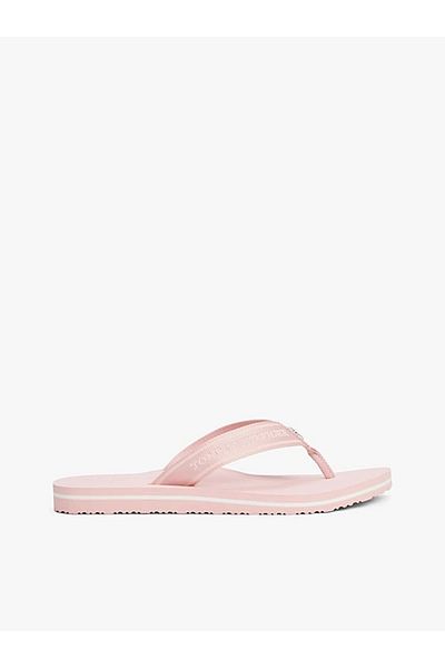 Tommy Hilfiger Women's Pink Web Strap Beach Sandals