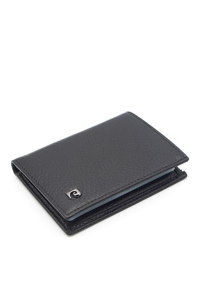 Pierre Cardin Black Floater Leather Credit Card Holder 032A41