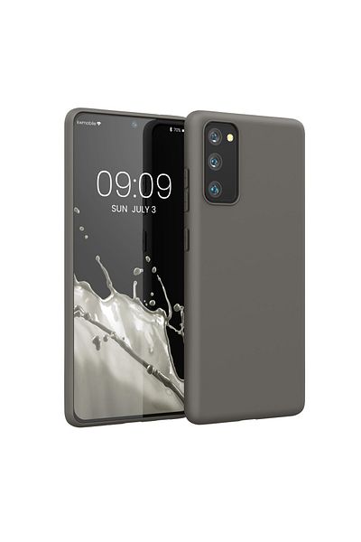 KWmobile Case For Samsung Galaxy S20 Fe, Gray, Silicone, 53604.155