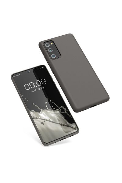KWmobile Case For Samsung Galaxy S20 Fe, Gray, Silicone, 53604.155