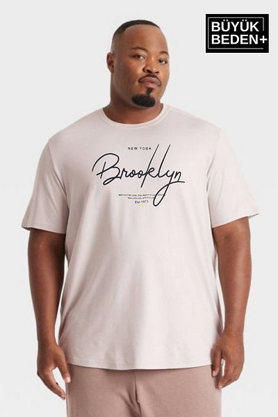 Superlife Ανδρικό μπλουζάκι με λαιμόκοψη με στάμπα Brooklyn Superlife SPR25BTS12