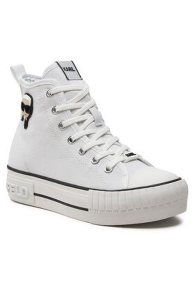 Karl Lagerfeld Women's Sneakers white KARL LAGERFELD-KL60444 911 WHITE CANVAS
