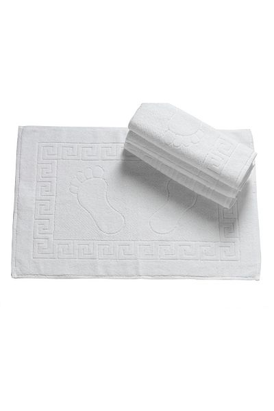 Fame Home White 100% Cotton Hotel Foot Towel 50X70Cm