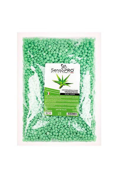 SensoPRO Milano Ceara epilat elastica, SensoPRO, Granule Aloe Vera, Refolosibila, 500 γρ.