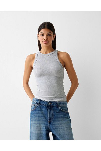 The Champ Clothing Σετ 3 τεμαχίων Halter Neck Tank Top (ΛΕΥΚΟ, ΜΑΥΡΟ, ΓΚΡΙ)