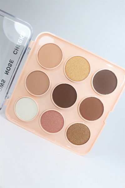 GulFlower Trusa contur de fata, Gulflower, Contour Perfect Face, 02, 9 barev
