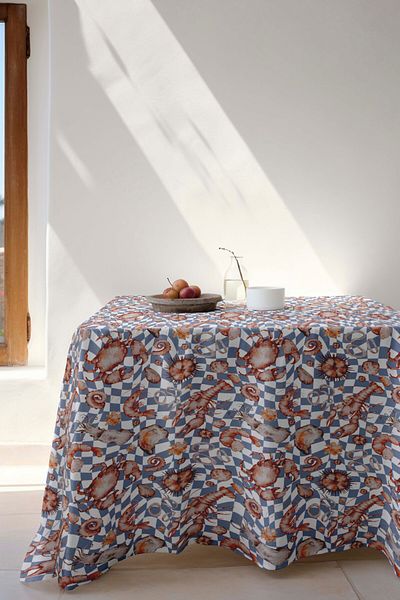 Pilloveland Față de masă cu model de crab 140*180 CM țesut cu lapte