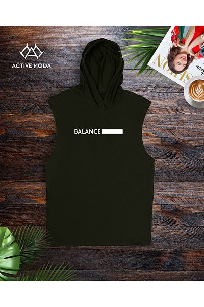 ACTIVE MODA - Men's Sleeveless Bala Printed Sleeveless Sports Athlete Shorts 2-Piece Set Oversized Large Size